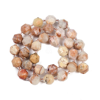 Natural Green Opal Beads Strands G-O201B-142G-1
