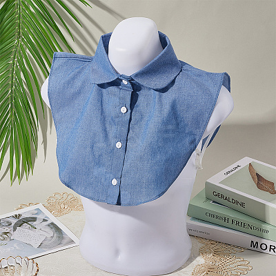 Detachable Cotton Shirt Collars AJEW-WH20816-025B-1