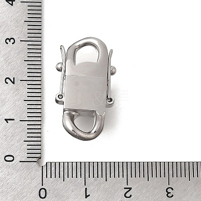 304 Stainless Steel Twister Clasps STAS-D382-05C-P-1