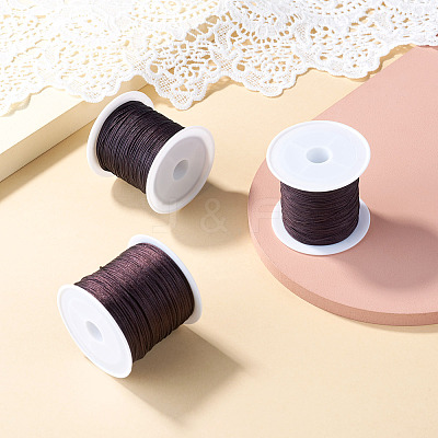 3 Rolls 3 Styles Round Nylon Braided Cord NWIR-TADJ0001-03C-1