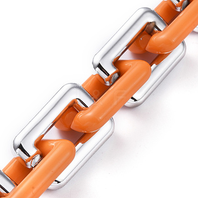 Handmade CCB Plastic Cable Chains AJEW-JB00668-05-1