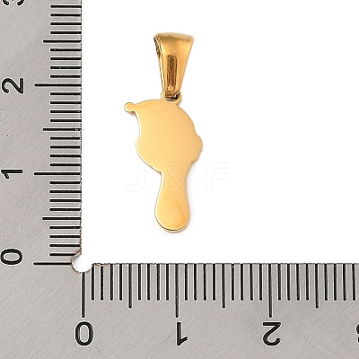 Christmas Theme 304 Stainless Steel Pendants STAS-R007-01Y-G-1