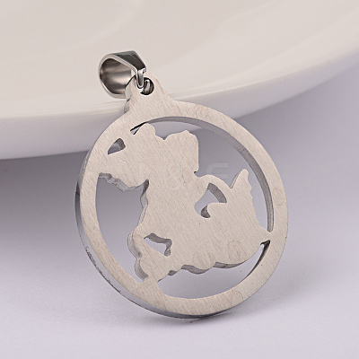 Non-Tarnish 304 Stainless Steel Pendants LS-STAS-M245-10P-1