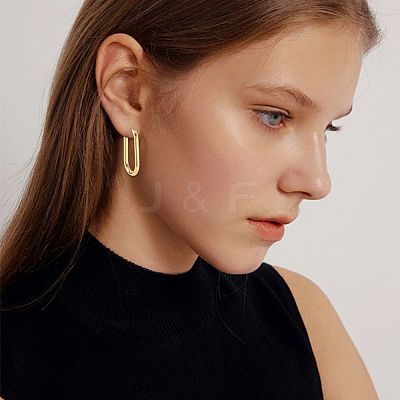 8 Pairs 4 Styles 304 Stainless Steel Huggie Hoop Earrings EJEW-SC0001-76G-1