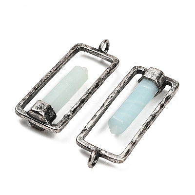 Natural Flower Amazonite Pendants GG-CBACC2B-06AS-03-1
