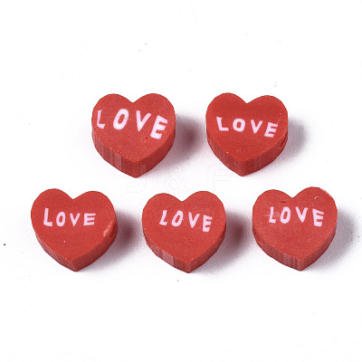 Handmade Polymer Clay Beads X-CLAY-N008-032D-1