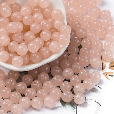 Imitation Jade Glass Seed Beads SEED-Z004-J8MM-01-1