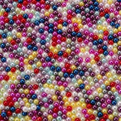 Imitation Pearl Acrylic Beads OACR-S011-3mm-M-1