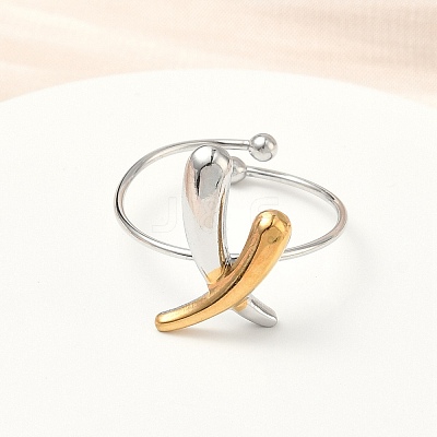 304 Stainless Steel Cuff Rings RJEW-D338-03B-GP-1