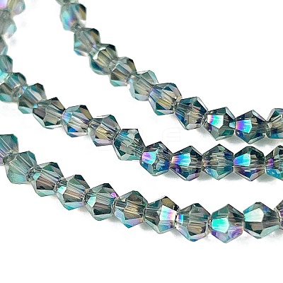 Transparent Electroplate Glass Beads Strands LS-EGLA-A039-T3mm-UA12-1