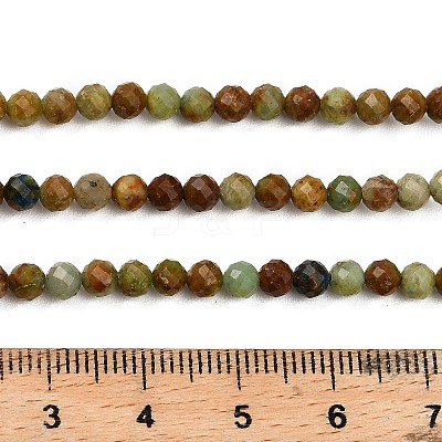 Natural Chrysocolla and Lapis Lazuli Beads Strands G-G278-B01-4mm-1