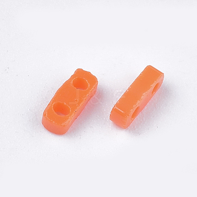 2-Hole Opaque Glass Seed Beads SEED-S023-21A-02-1