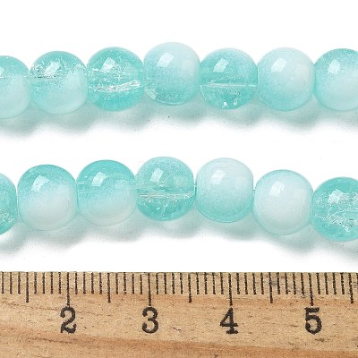 Crackle Glass Beads Strands GLAA-U001-8mm-02-1
