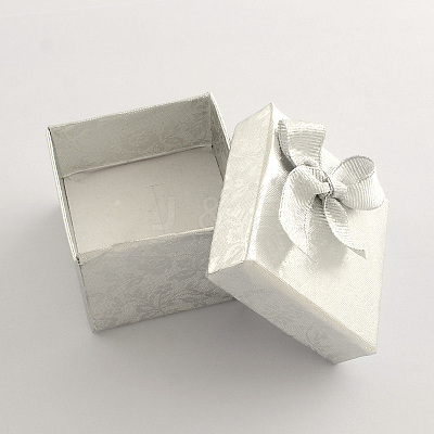 Valentines Day Presents Packages Square Cardboard Ring Boxes CBOX-S010-A01-1