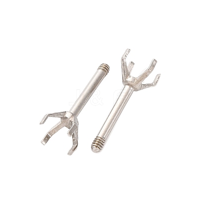 304 Stainless Steel Stud Earring Findings STAS-B091-02B-04P-1