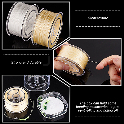 2 Rolls 2 Colors Polyester Cords OCOR-PH0003-98-1