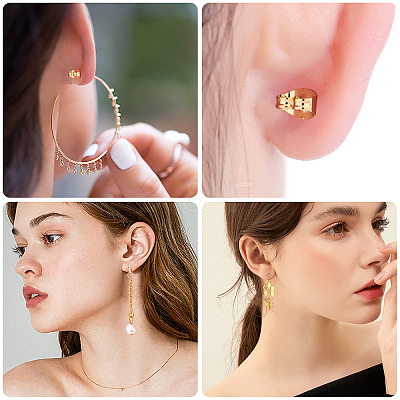 50Pcs Brass Stud Earring Findings KK-CN0001-44-1