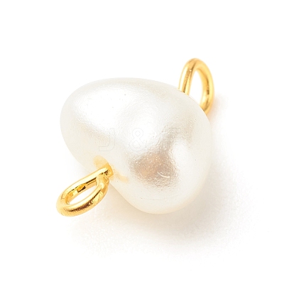ABS Plastic Imitation Pearl Connector Charms PALLOY-JF01563-1