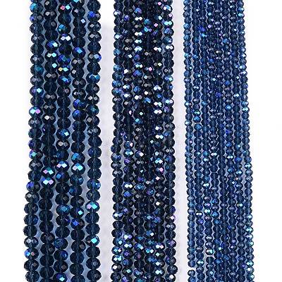 Electroplate Glass Beads Strands EGLA-A044-T6mm-L12-1