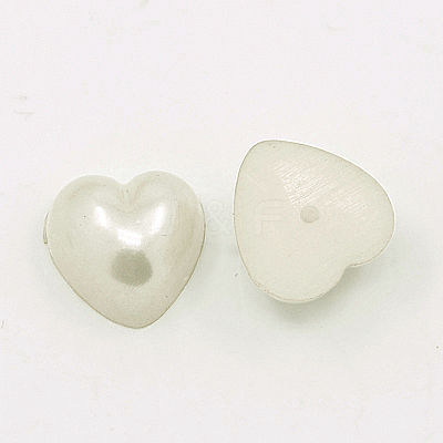 Acrylic Imitation Pearl Cabochons MACR-F022-22-1