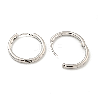 Brass Hoop Earrings EJEW-L211-08F-P-1