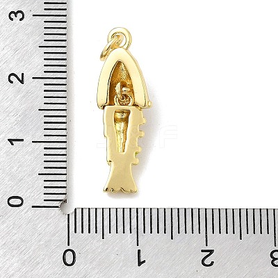 Brass Enamel Pendants KK-H529-51G-03-1