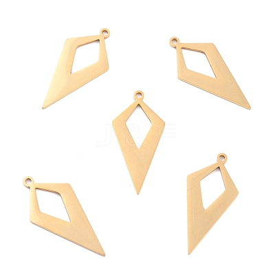 Ion Plating(IP) 201 Stainless Steel Pendants STAS-K003-14G-02-1