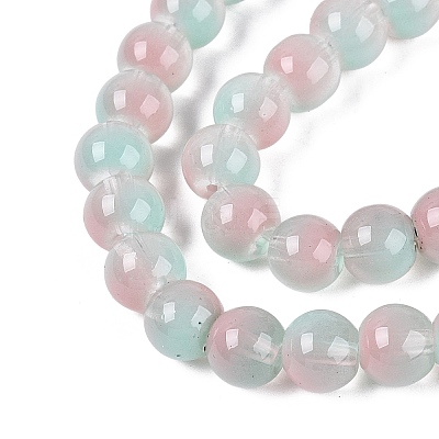 Transparent Glass Imitation Cat Eye Beads Strands GLAA-Q110-01B-11-1