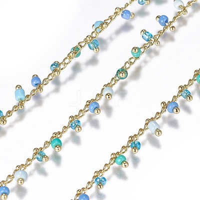 Handmade Seed Beaded Chains CHC-N016-06C-1