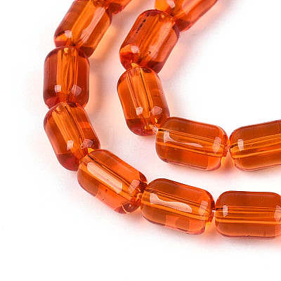 Transparent Glass Beads Strands GLAA-T028-14T-03-1