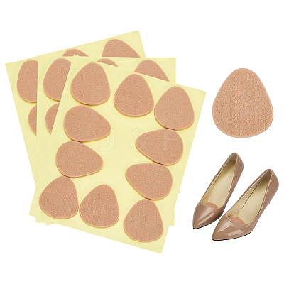 Front Foot Pad Thickened Felt Half Size Heel Pad AJEW-WH0818-010A-1