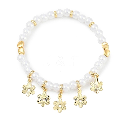 Rack Plating Brass Stretch Bracelets BJEW-P341-10D-G-1
