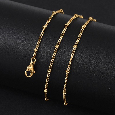 304 Stainless Steel Chain Necklaces X-MAK-L015-40G-1