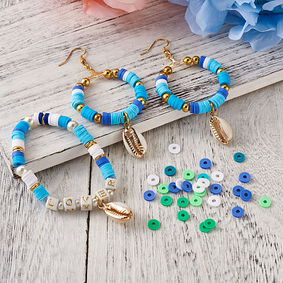 Handmade Polymer Clay Beads CLAY-TA0001-09-1