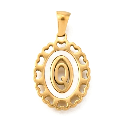 Golden 304 Stainless Steel Pendants STAS-K300-02G-Q-1