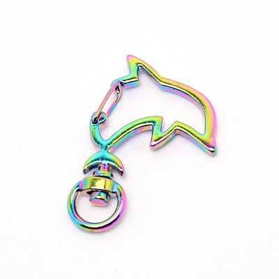 Zinc Alloy Swivel Lobster Clasps PALLOY-WH0070-99M-1