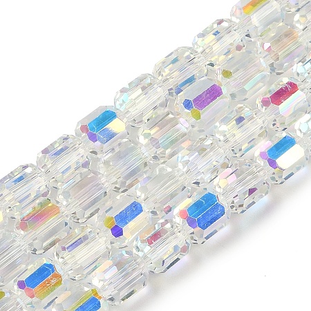 Electroplate Glass Beads Strands X-GLAA-G112-07H-1