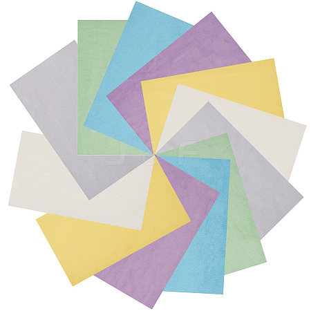 12Sheets 6 Colors Jewelry Flocking Cloth DIY-CY0004-14B-1