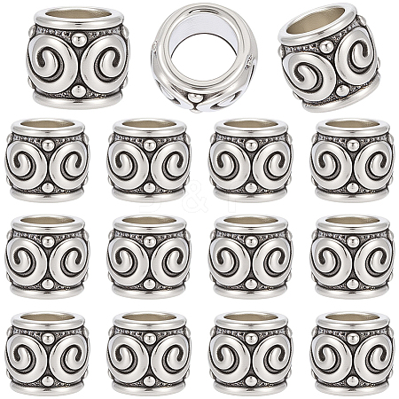 90Pcs Zinc Alloy European Beads FIND-SP0005-97B-1