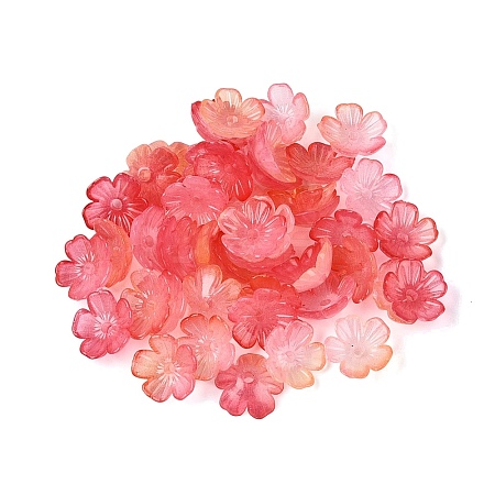 Transparent Plastic Bead Caps KY-Q005-02A-07-1