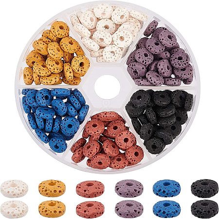 Natural Lava Rock Beads Strands G-NB0001-57-1