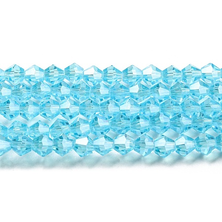 Transparent Electroplate Glass Beads Strands LS-GLAA-F029-2mm-C20-1