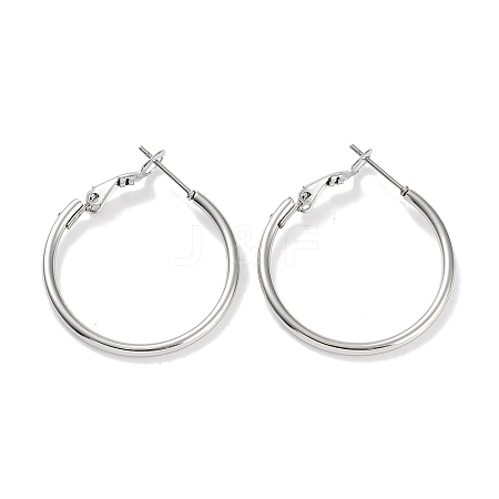 Non-Tarnish Ring 304 Stainless Steel Hoop Earrings for Women Men EJEW-B049-02C-P-1