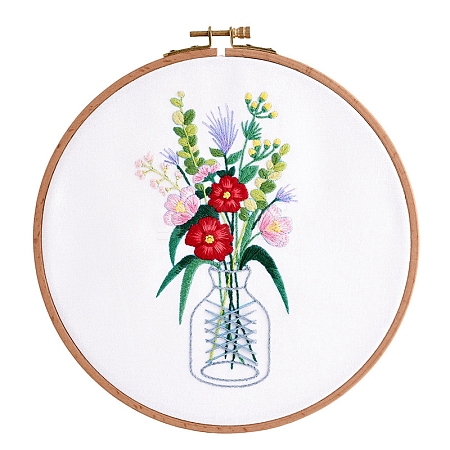 Flower Pattern Embroidery Kits PW-WGC5DA1-05-1