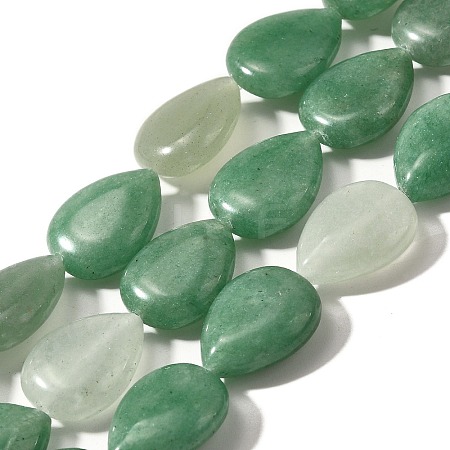 Natural Green Aventurine Beads Strands G-P561-B16-01-1