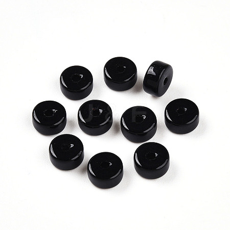 Opaque Solid Color Glass Beads X1-GLAA-N007-6x3mm-A01-1