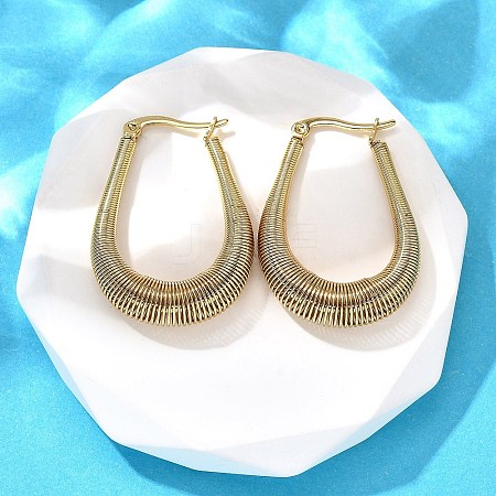 201 Stainless Steel Hoop Earrings EJEW-Q026-08G-1