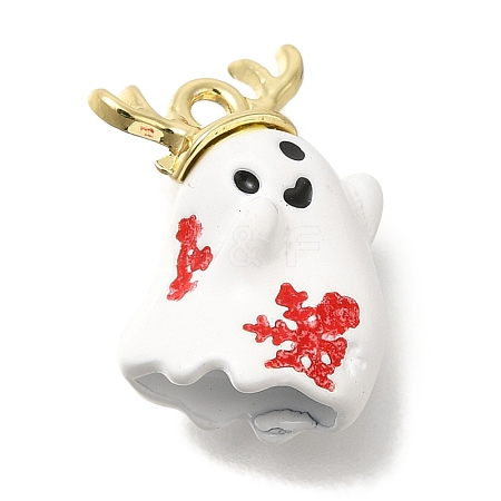 Christmas Theme Alloy Enamel Pendants ENAM-B025-01F-03G-1