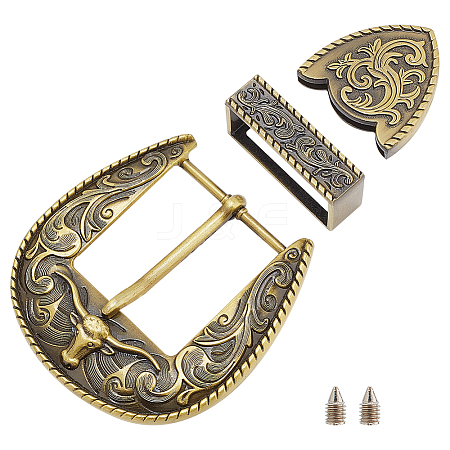 WADORN Belt Zinc Alloy Buckle Sets FIND-WR0011-02AB-1