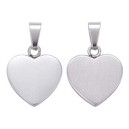 Tarnish Resistant Fashionable 304 Stainless Steel Stamping Blank Tag Pendants STAS-J002A-01-1